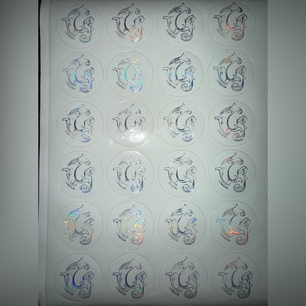 26 GLOSSIER LONDON STICKER SHEET